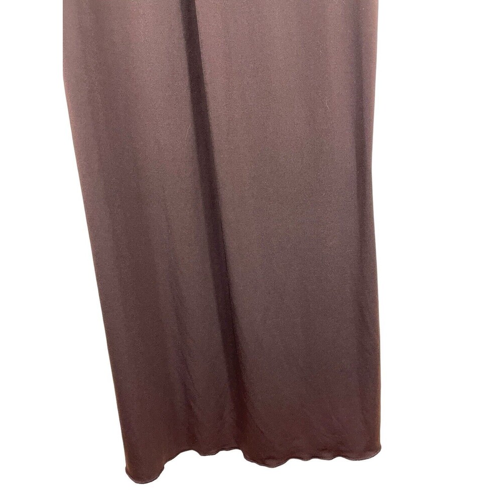 VTG 90s Y2K En Focus Brown Sleeveless Empire Waist Maxi Dress 10 - Picture 4 of 13